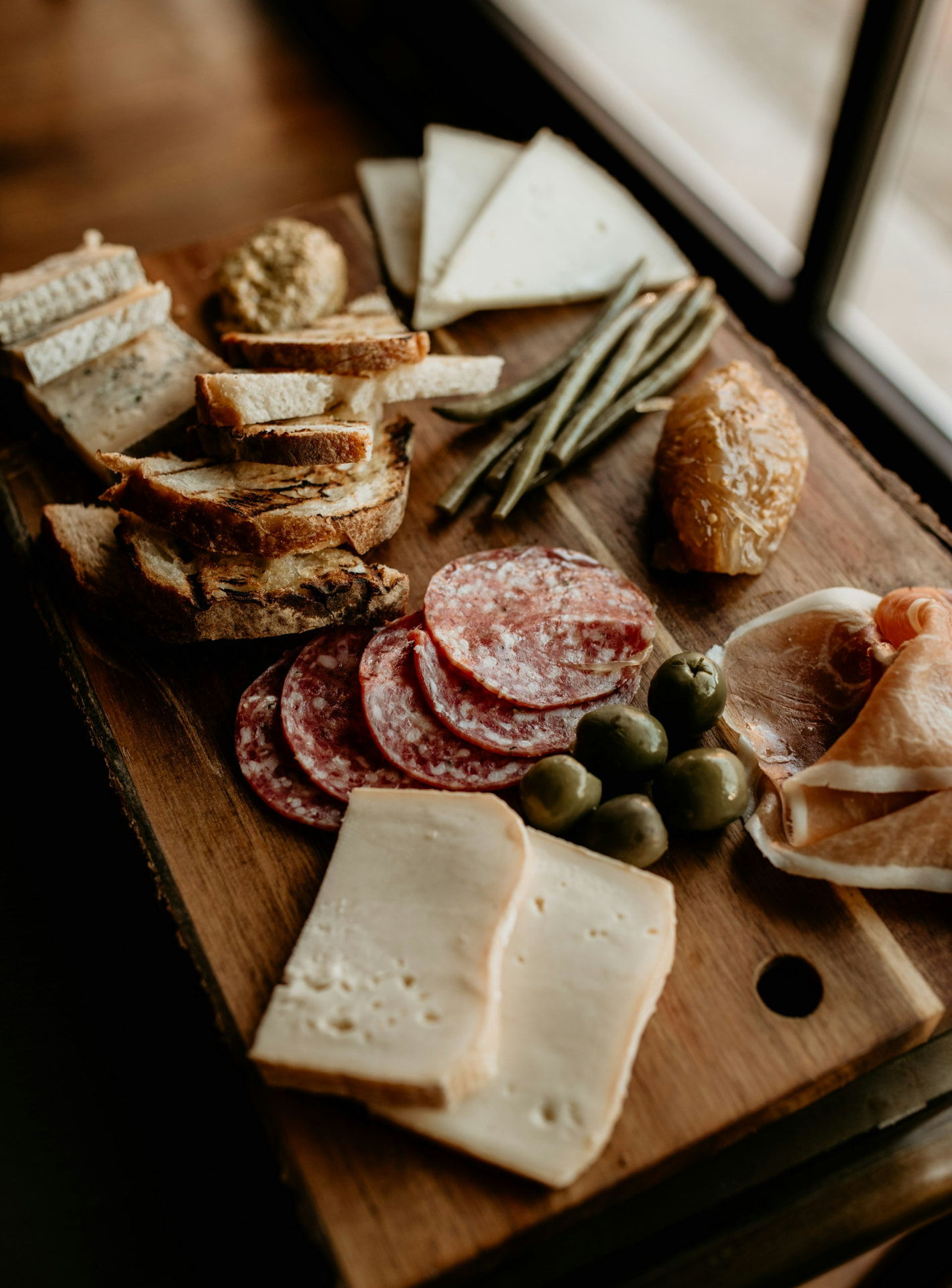 Elegant appetizer display at a private celebration